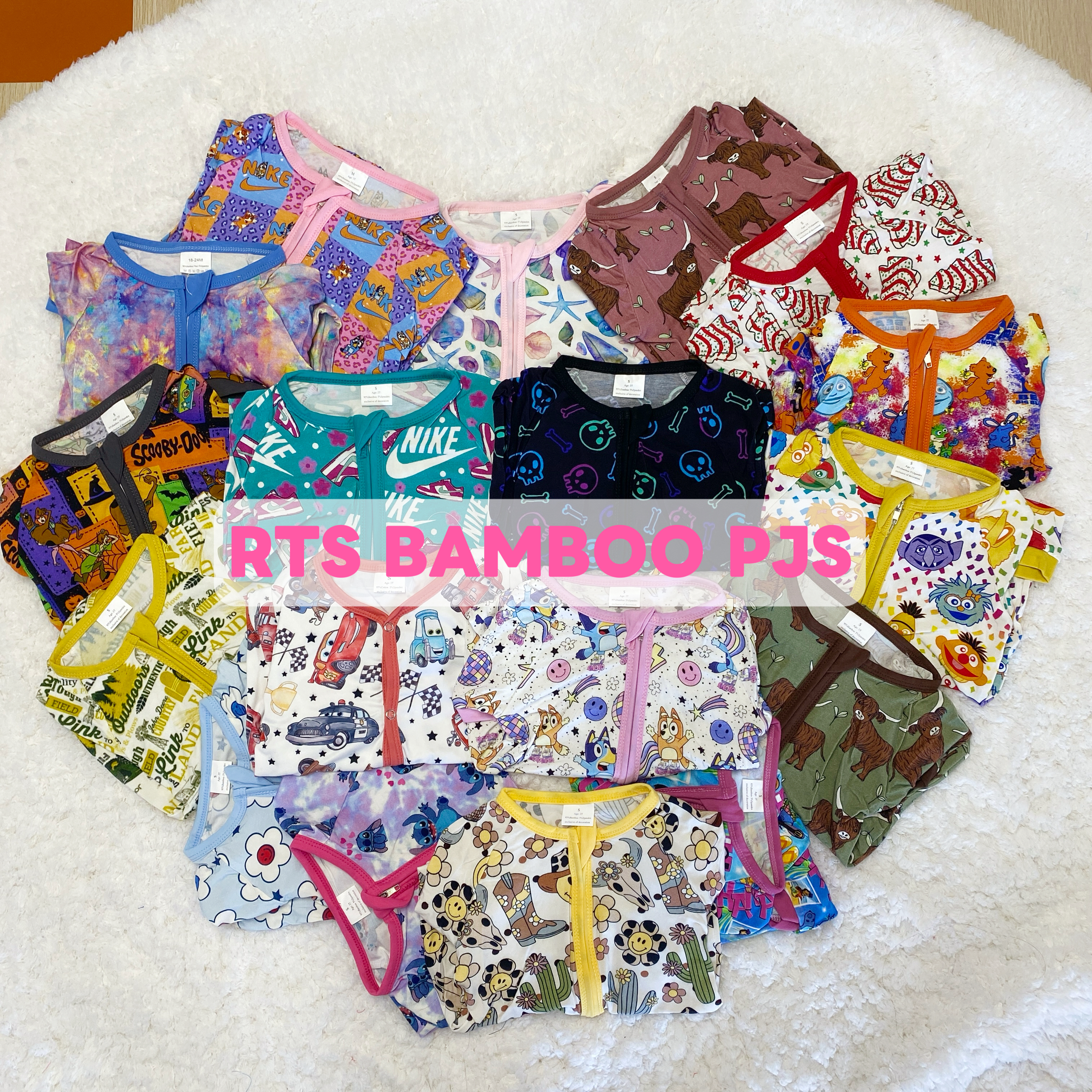 Baby Pajamas Bamboo Ready To Ship Reliable Production Base Ideal for Poshmark Resellers