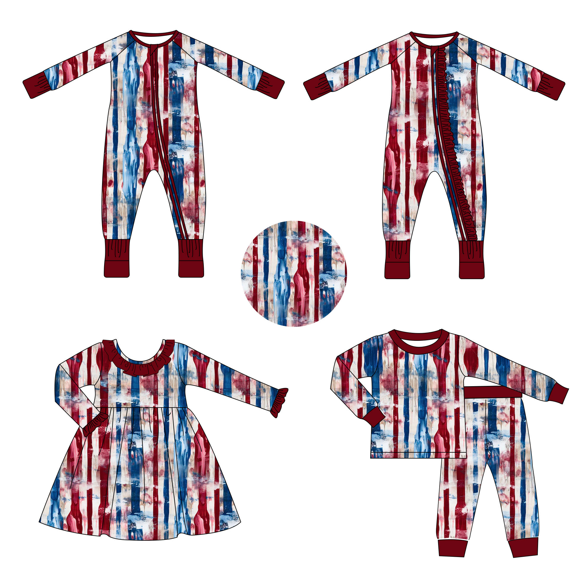 Bamboo Pajamas Thanksgiving Reliable Production Base Scalable Solution for E-commerce Entrepreneurs