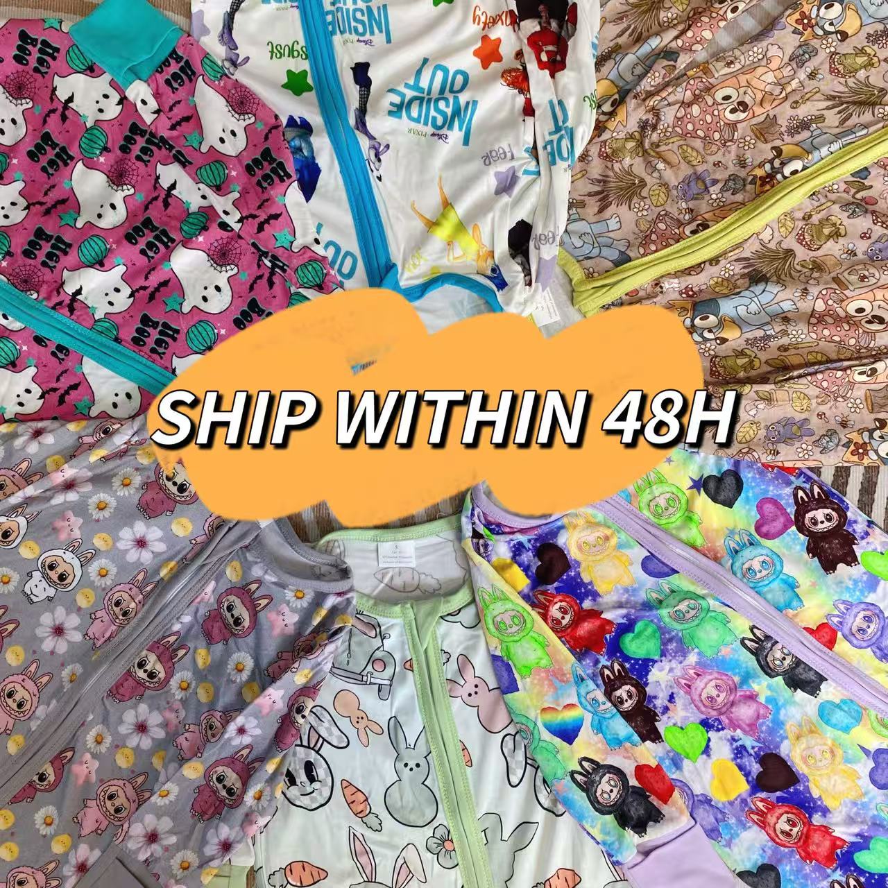 Henley Loungewear Set For Women Bamboo Women'S Pajamas Long Sleeve Print Sleepwear Sets Eco-Friendly Ladies Pjs Direct Manufacturer Viral Collection for Instagram Shops